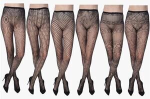 Frenchic Fishnet Women's Lace Stockings Tights Sexy Pantyhose - Size 3X/4X